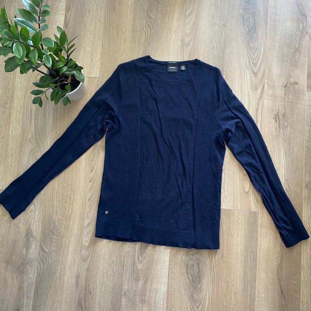 Strellson Navy "Extra Fine Merino" Wool Sweater